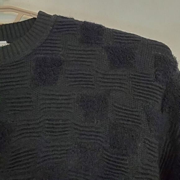 Beau Brummel vintage wool sweater textured knit crew neck - Picture 2 of 9